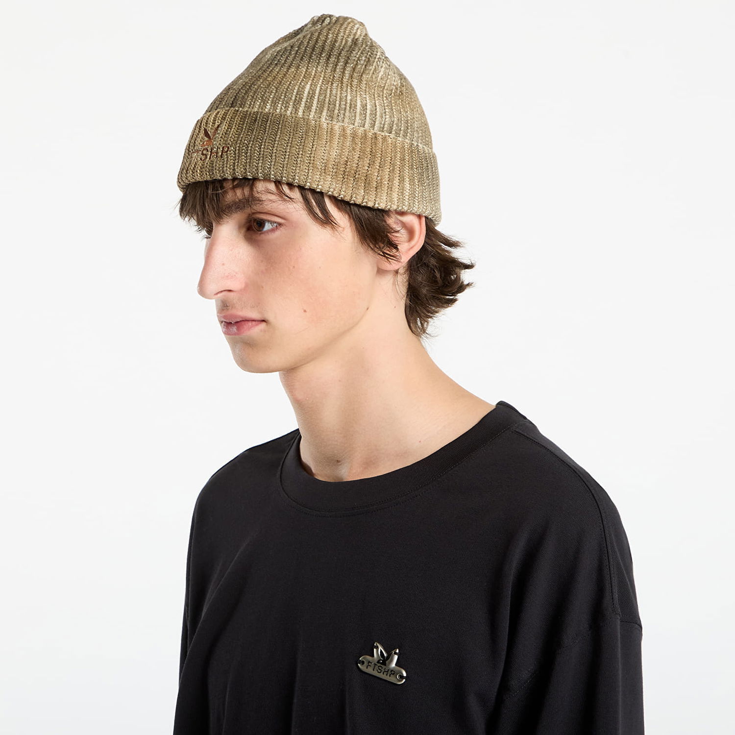 Шапка Footshop Playboy x FTSHP Overdye Beanie Orche Бежово | FTSHP_538, 1