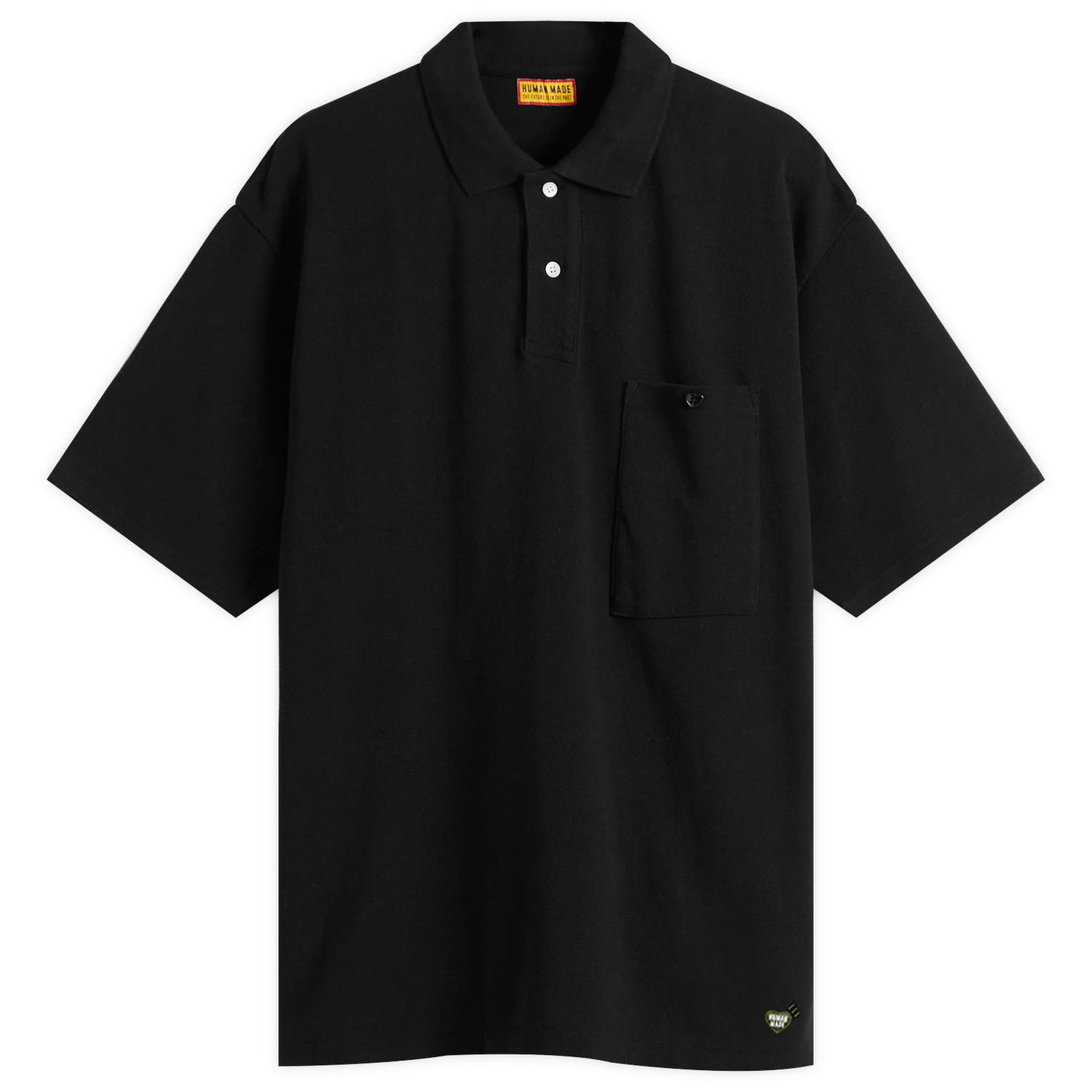 Поло тениска Human Made Human Made Heart Polo Shirt, Size Large Черно | HM29CS025-BLK, 1