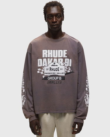 Тениска Rhude DAKAR 91 LS TEE Сиво | RHPF23TT020126751675, 1