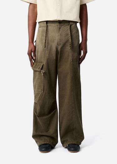 Карго панталони AXEL ARIGATO Dax Faded Wide-Leg Cargo Trousers Зелено | A3306001, 2