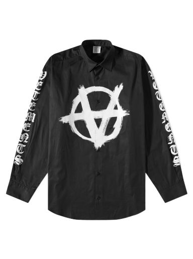 Риза VETEMENTS Double Anarchy Черно | UE63SH171B