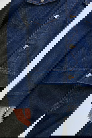 Яке Maison Margiela Denim Jacket with Contrast Stitching Синьо | SH0AM0038, 4