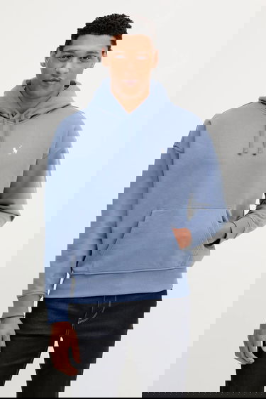 Суитчър Polo by Ralph Lauren Polo Ralph Lauren Lspohoodm11 Long Sleeve Hooded Plain Hoodie Синьо | 710964718, 2