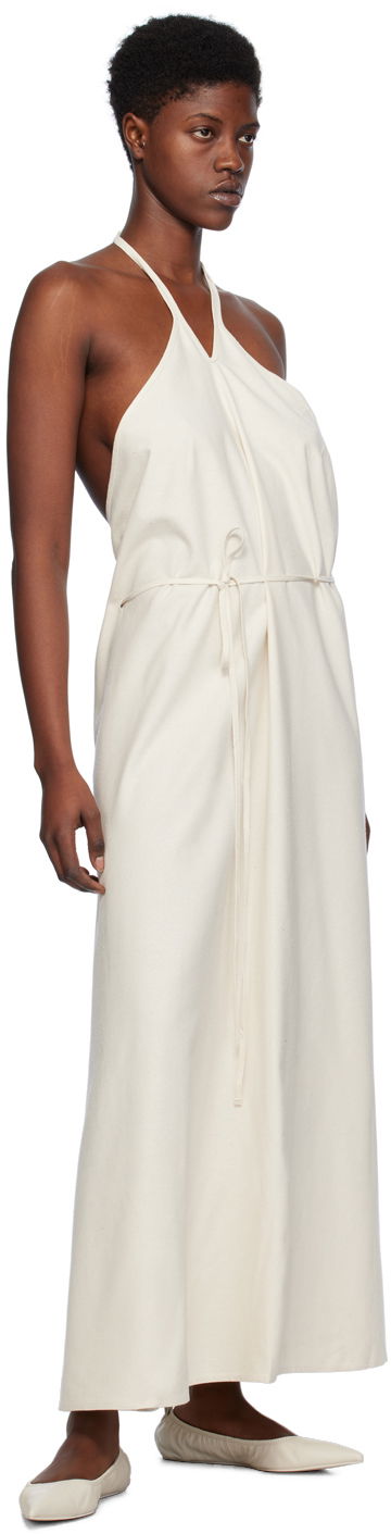 Pокля Baserange Halterneck Maxi Dress Бяло | DRMA-WS-SP24, 3