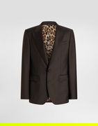 Single-breasted Sicilia Light Jacket In Light Wool