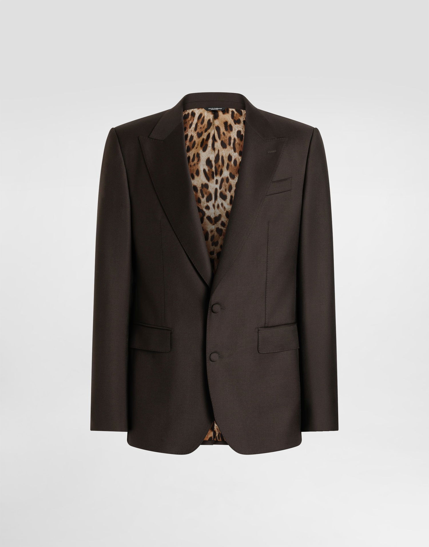 Яке Dolce & Gabbana Single-breasted Sicilia Light Jacket In Light Wool Кафяво | G2TV4TFU269M0682, 0