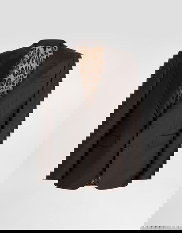 Яке Dolce & Gabbana Single-breasted Sicilia Light Jacket In Light Wool Кафяво | G2TV4TFU269M0682, 0