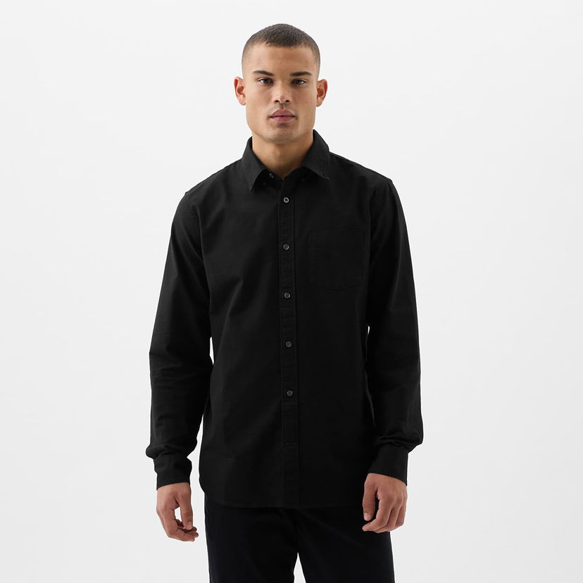 Риза GAP Shirt Stardard Oxford Shirt True Black XXL Черно | 514274-00