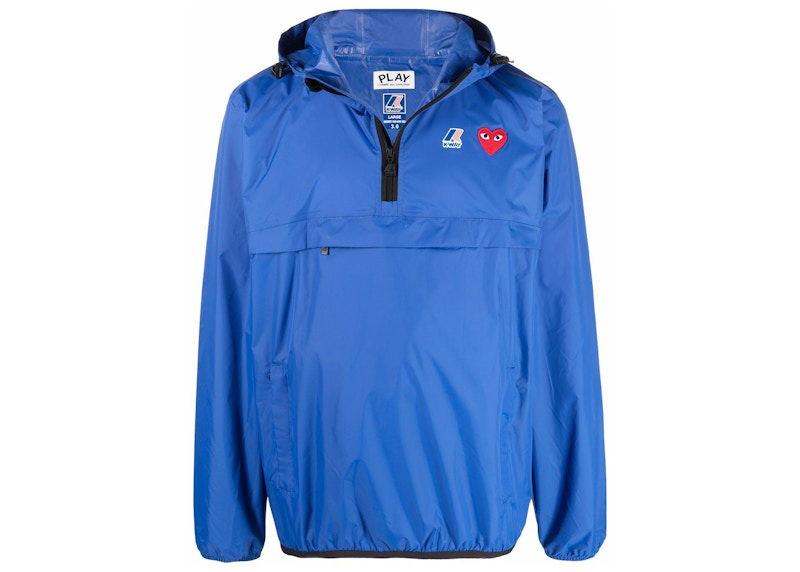 Ветровка Comme des Garçons Play Full Zip Packable Jacket Синьо | azj502051