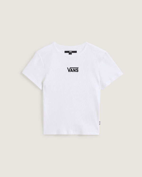 Съкратен топ Vans Vans Cameron Crop T-Shirt Бяло | VN000RD1WHT, 0