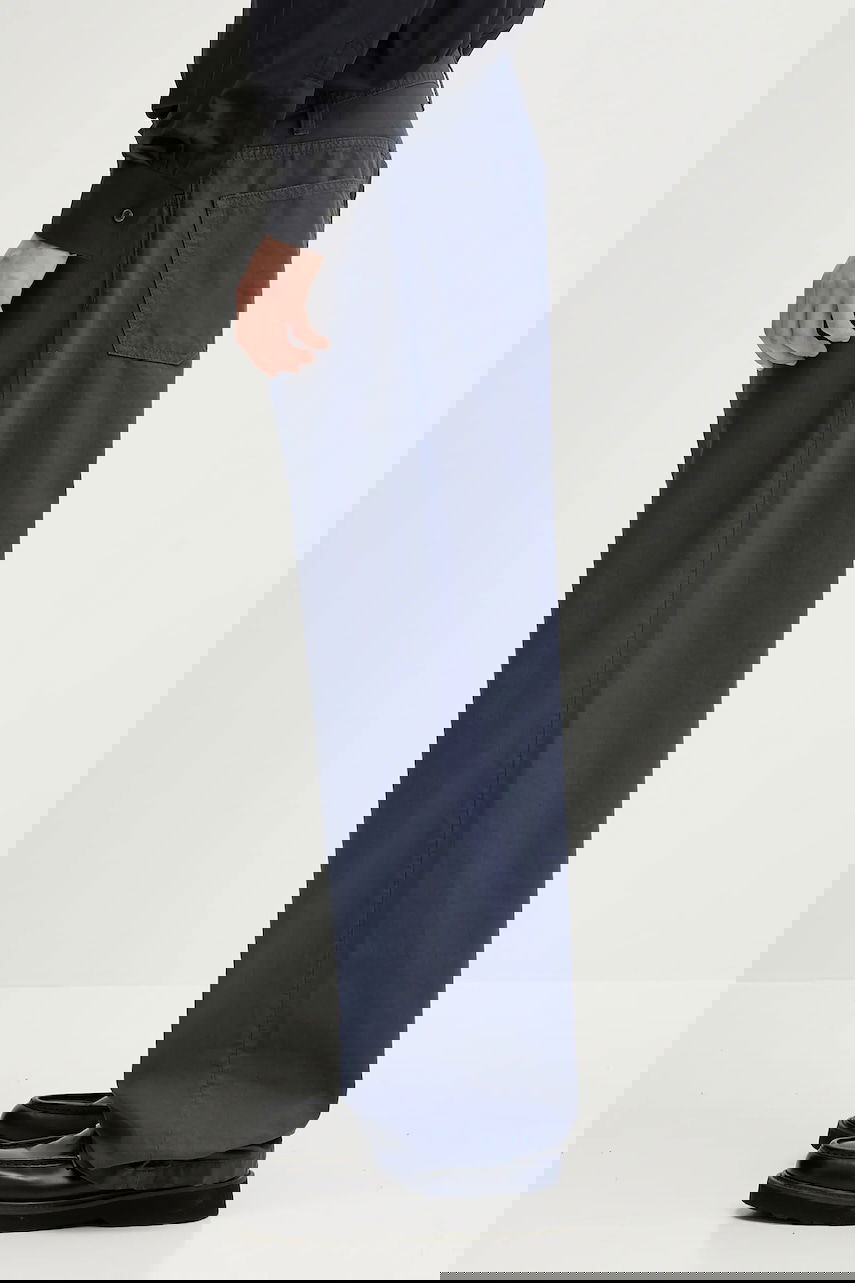 Панталони Carhartt WIP Landon Wide Leg Cotton Pants Тъмно синьо | I034806.2OTGD, 1