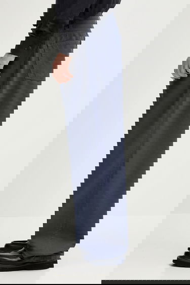 Панталони Carhartt WIP Landon Wide Leg Cotton Pants Тъмно синьо | I034806.2OTGD, 1