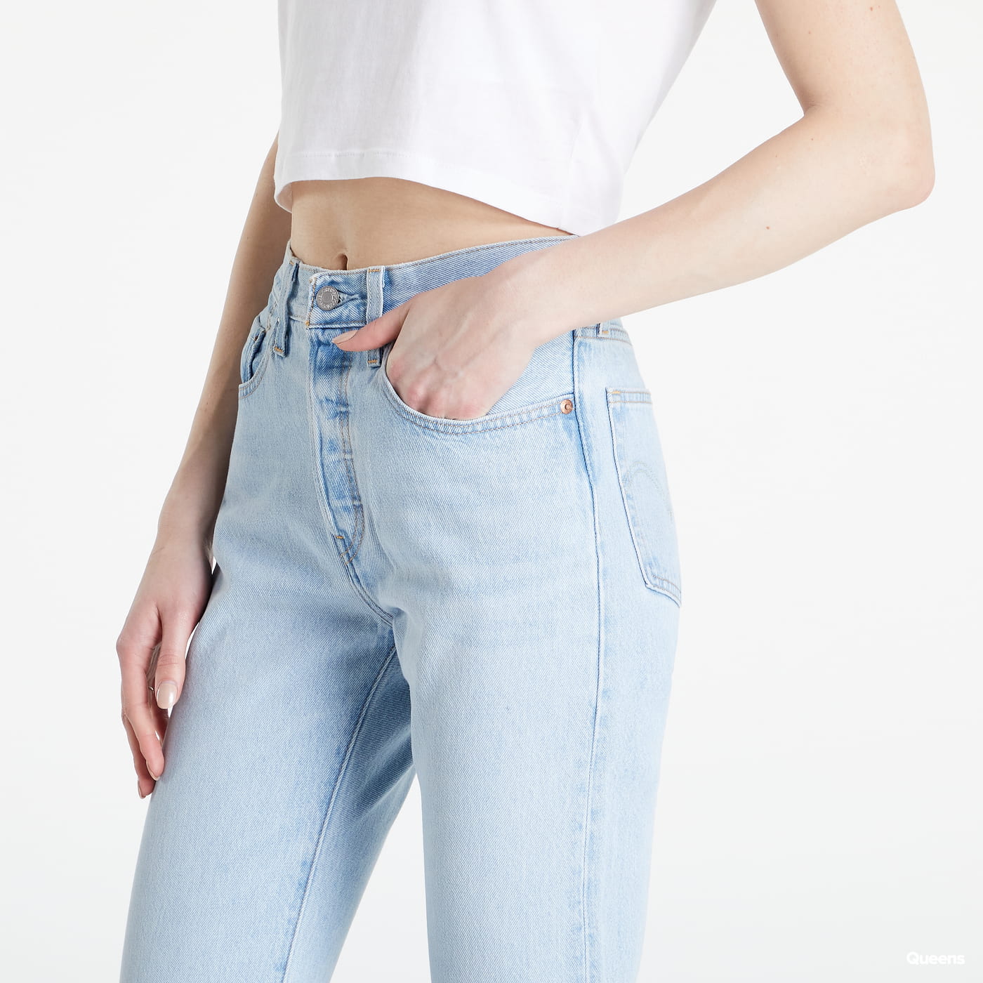 Дънки Levi's 501 Original Cropped Синьо | 36200-0124, 1
