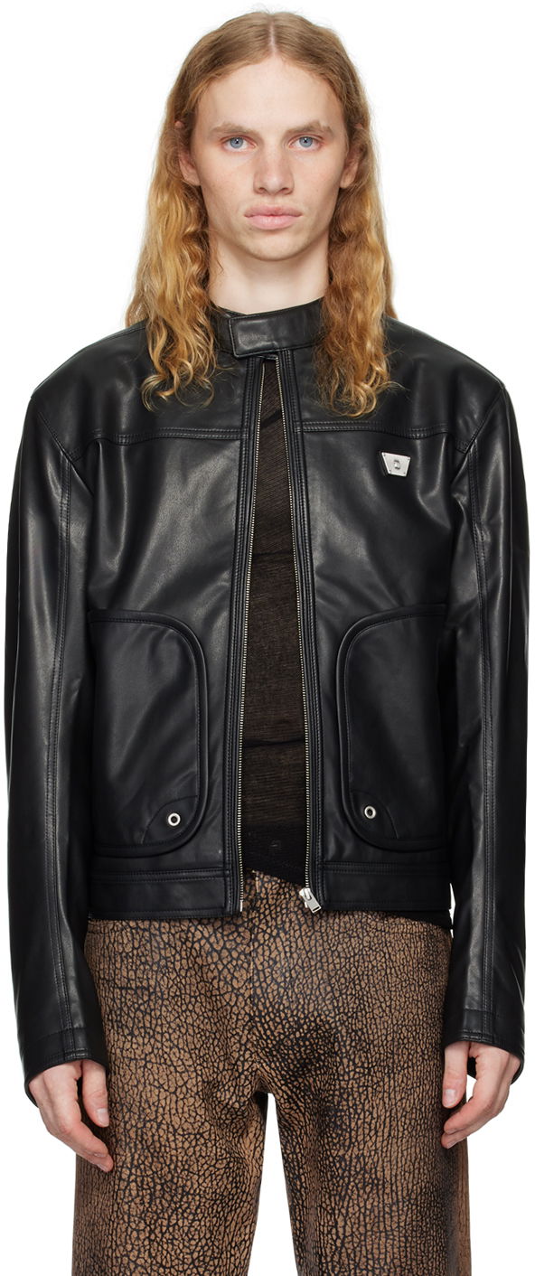 Faux-Leather Jacket, 0