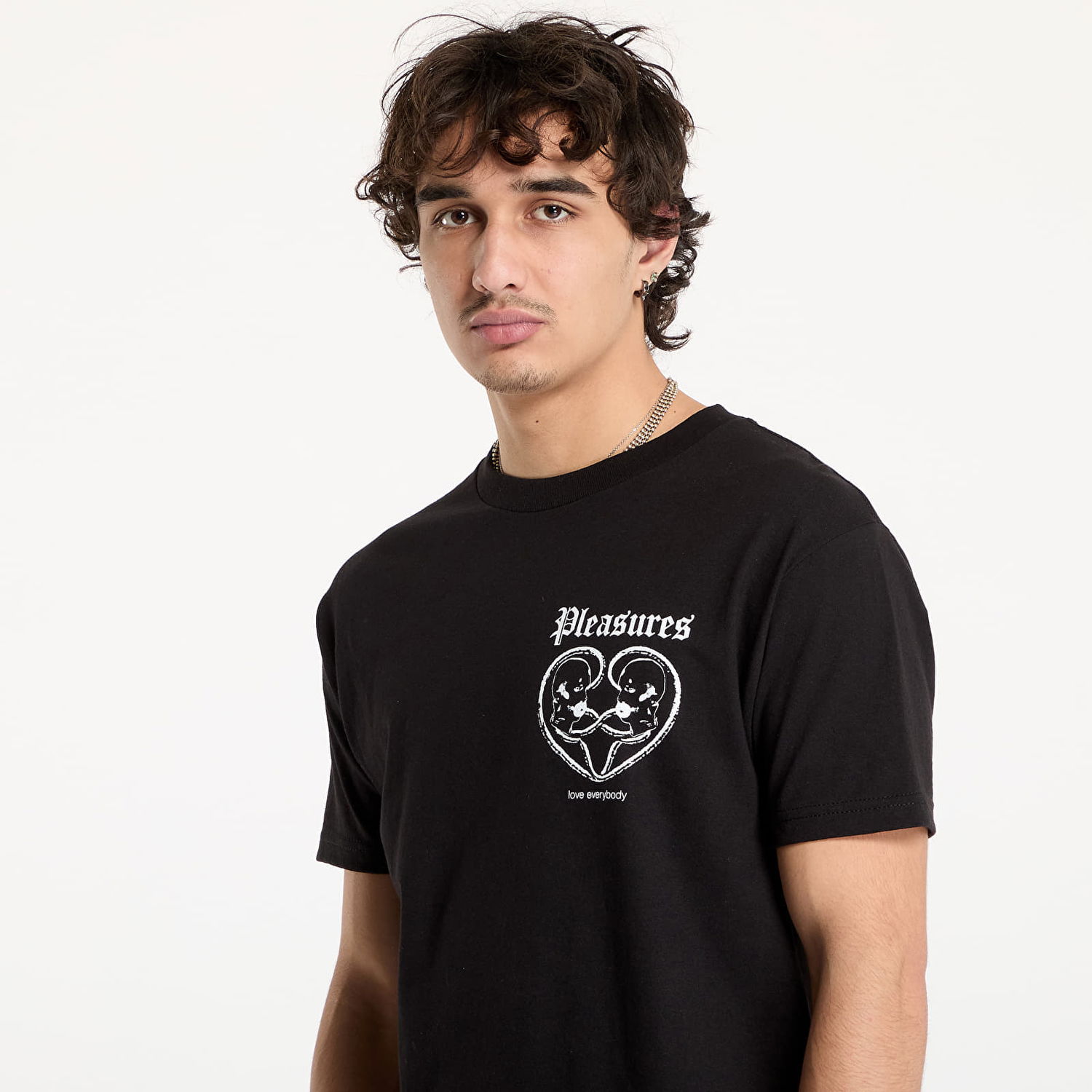 Тениска Pleasures Connected Graphic T-Shirt Черно | P24W046 BLACK, 1