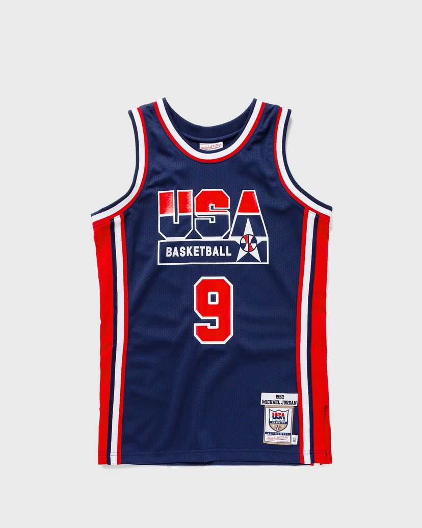 Фланелка Mitchell & Ness NBA Authentic Jersey Team USA 1992 Michael Jordan #9 Тъмно синьо | AJY4GS18414-USANAVY92MJO