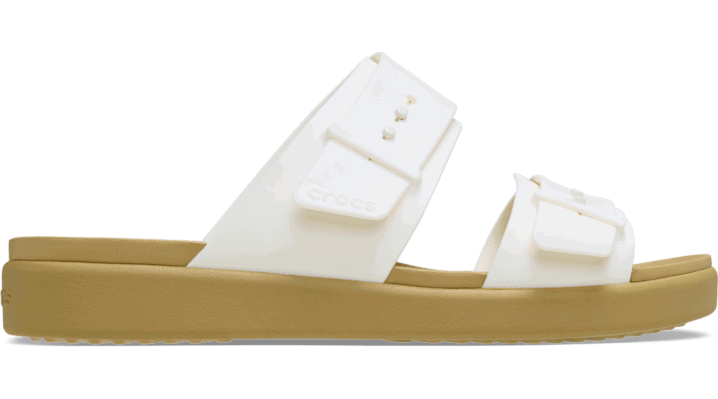 Кецове и обувки Crocs Brooklyn Buckle Low Sandals Бяло | 211215-00O, 0