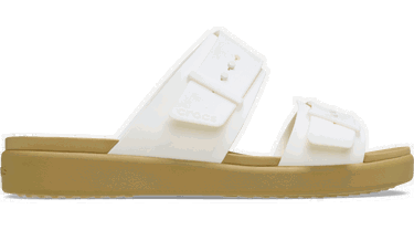 Кецове и обувки Crocs Brooklyn Buckle Low Sandals Бяло | 211215-00O, 0