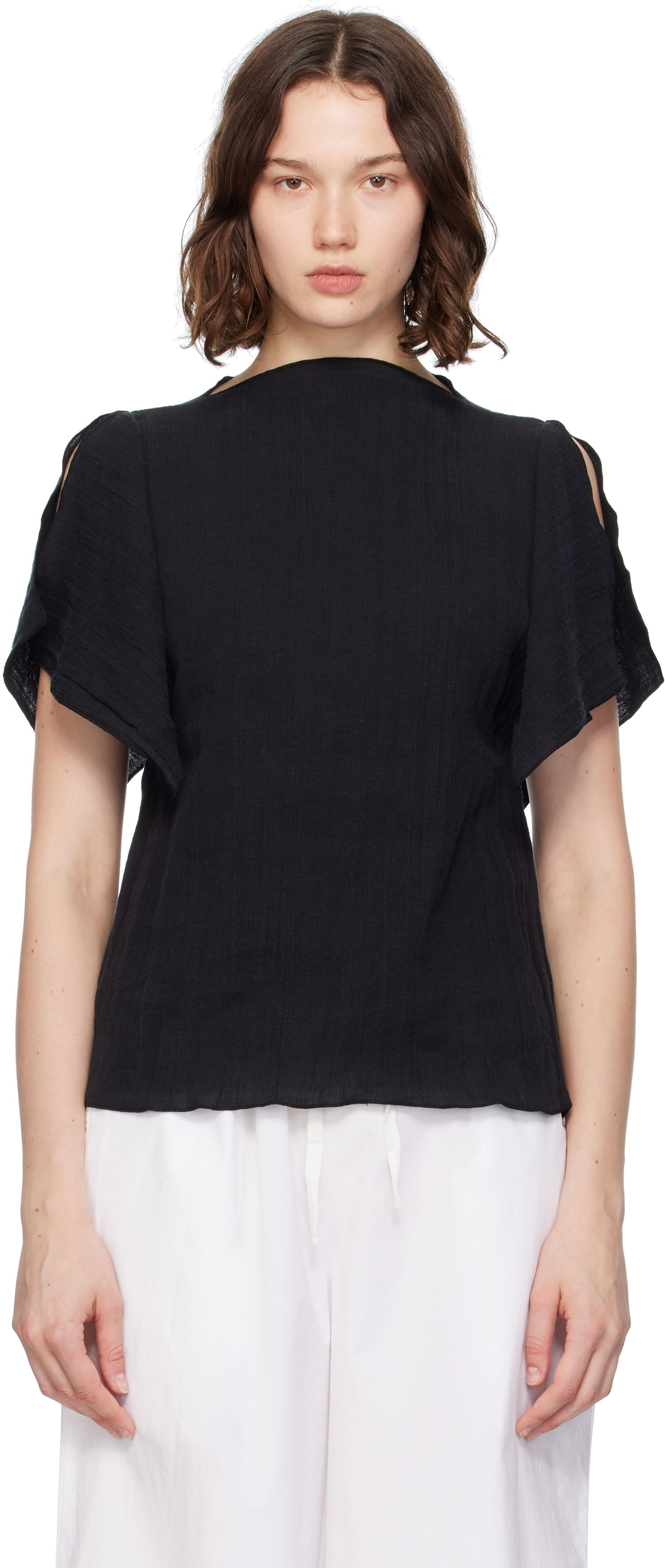Тениска Baserange Baserange Folio Short Sleeve Top Черно | TOFO-LC-SU25, 0