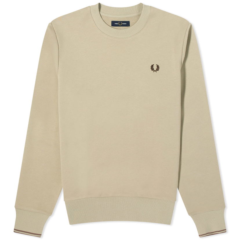 Суитчър Fred Perry Crew Sweat in Warm Бежово | M7535-U84