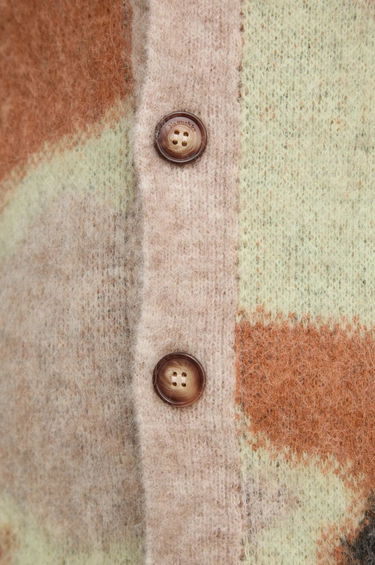 Пуловер Nanushka NESSIN Abstract Print Cardigan Кафяво | NM24FWSW01017, 4