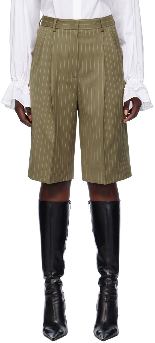 Pinstripe Shorts "Khaki"