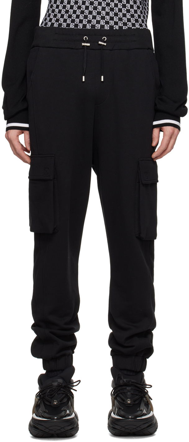 Карго панталони Balmain Drawstring Cargo Pants Черно | CH1OB295BC64