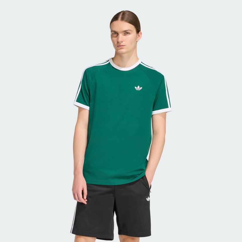 Тениска adidas Performance 3 Stripes Short Sleeve T-Shirt Зелено | KE3534