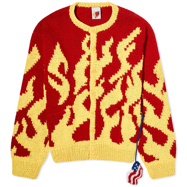 Flame Crew Neck Cardigan