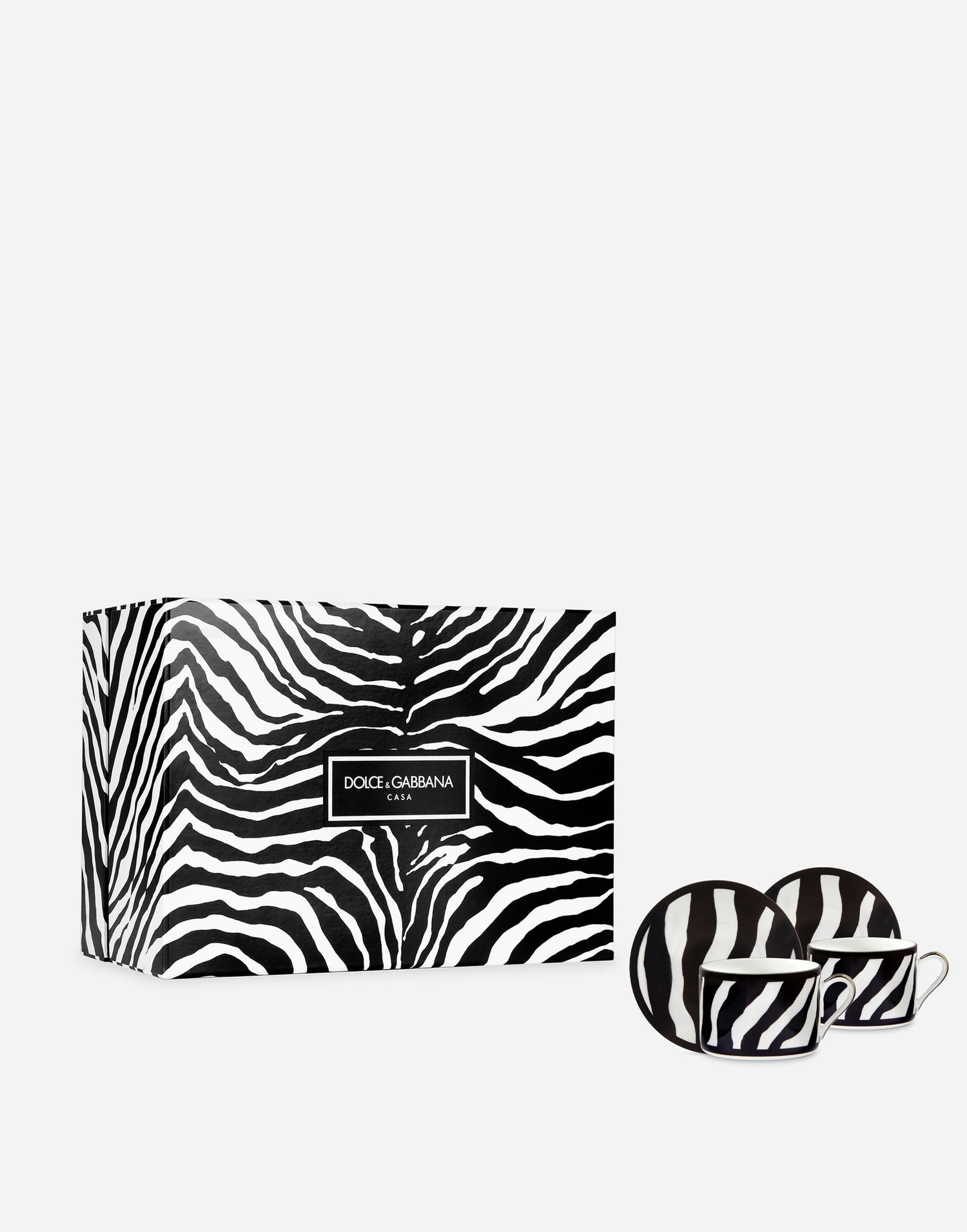 Домашен декор Dolce & Gabbana Dolce & Gabbana Gift Box 2 Porcelain Teacups With Saucers Многоцветен | TC0S24TCA70UZ003, 0