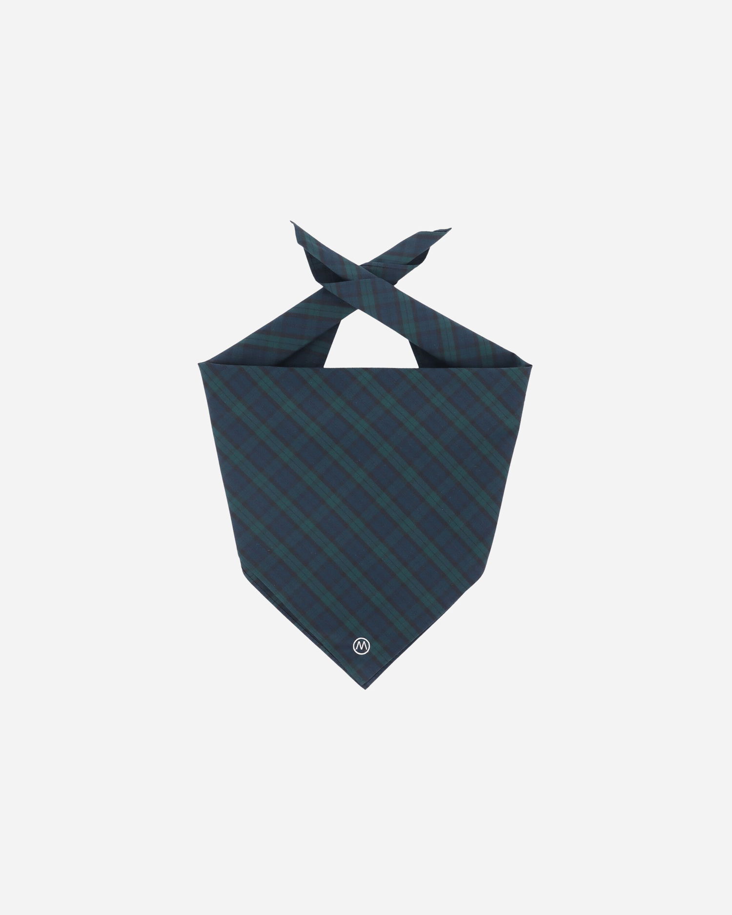 Шал WTAPS Plaid Bandana Тъмно синьо | 251WVDT-AC01 GREEN, 1