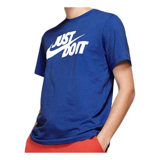 Тениска Nike Sportswear Jdi Alphabet Logo T-Shirt Синьо | AR5007-480, 0