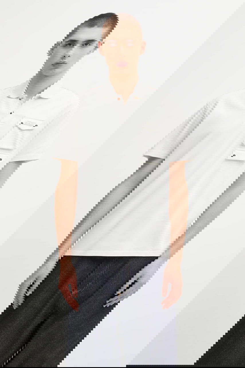 Поло тениска Napapijri Napapijri E-Rivalto Polo Shirt Бяло | NP0A4ID8N1A1, 0