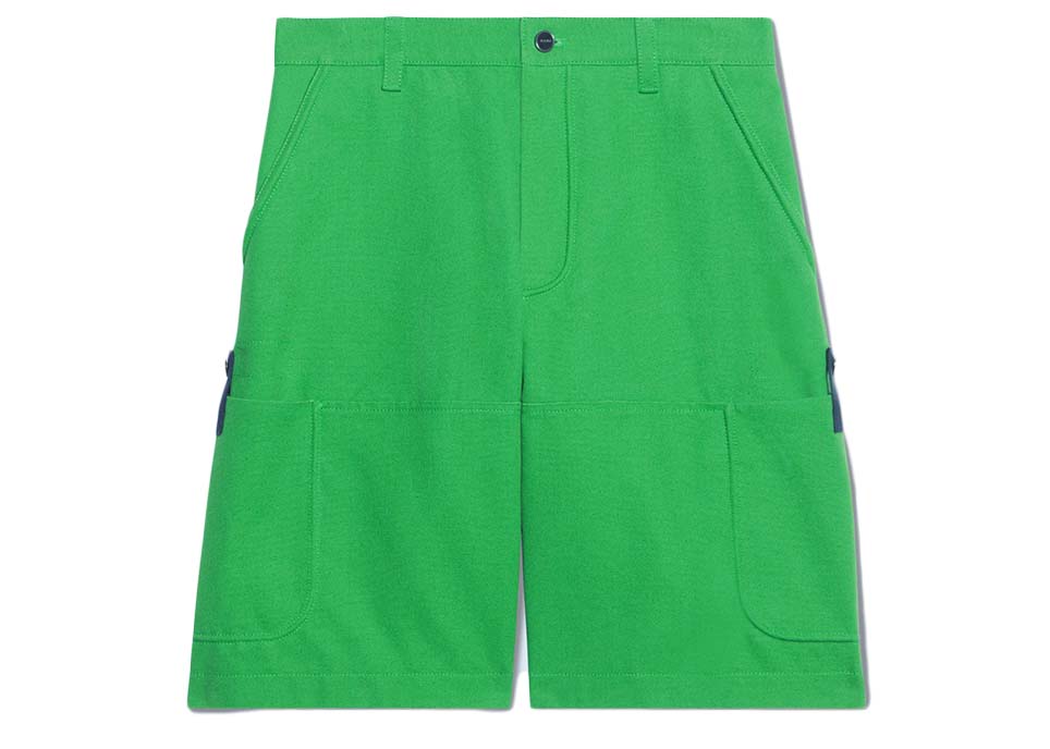 Къси панталони Jacquemus Le Giardino Workwear Зелено | 225PA010-1047 550, 0