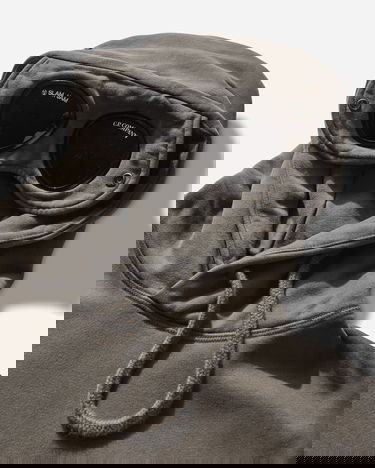 Суитчър C.P. Company Slam Jam Diagonal Fleece Brushed Goggle Hoodie Сиво | 19CSSS701A 001, 4