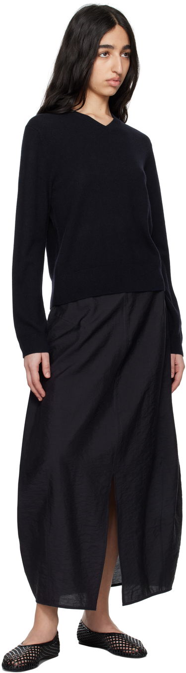 Пуловер TOTEME TOTEME Classic V-Neck Sweater Черно | 252-WRT0432-YA0016, 3