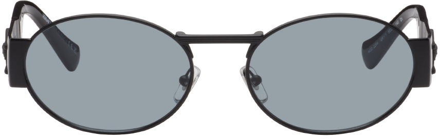 Слънчеви очила Versace Black Medusa Deco Oval Sunglasses Черно | 0VE2264 8056597922388, 0
