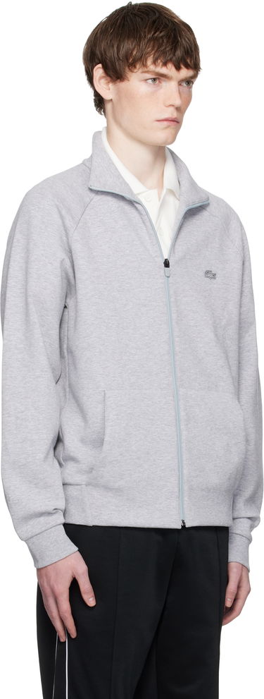Суитчър Lacoste Lacoste Double Faced Jersey Zip-Up Sweatshirt Сиво | SH9559_CCA, 1