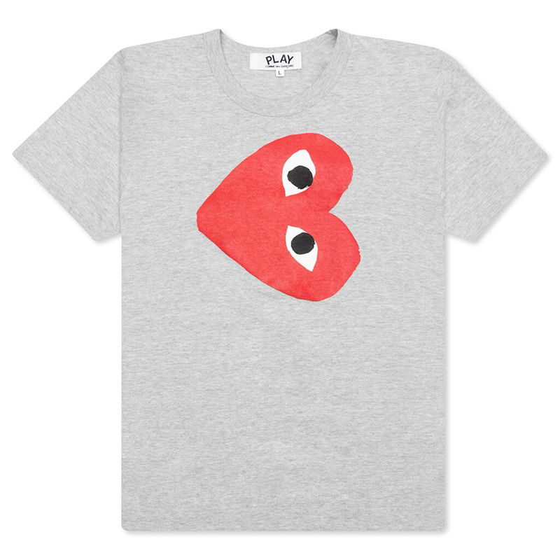 Тениска Comme des Garçons Play Sideways Heart T-Shirt Сиво | AZ-T263-051-1