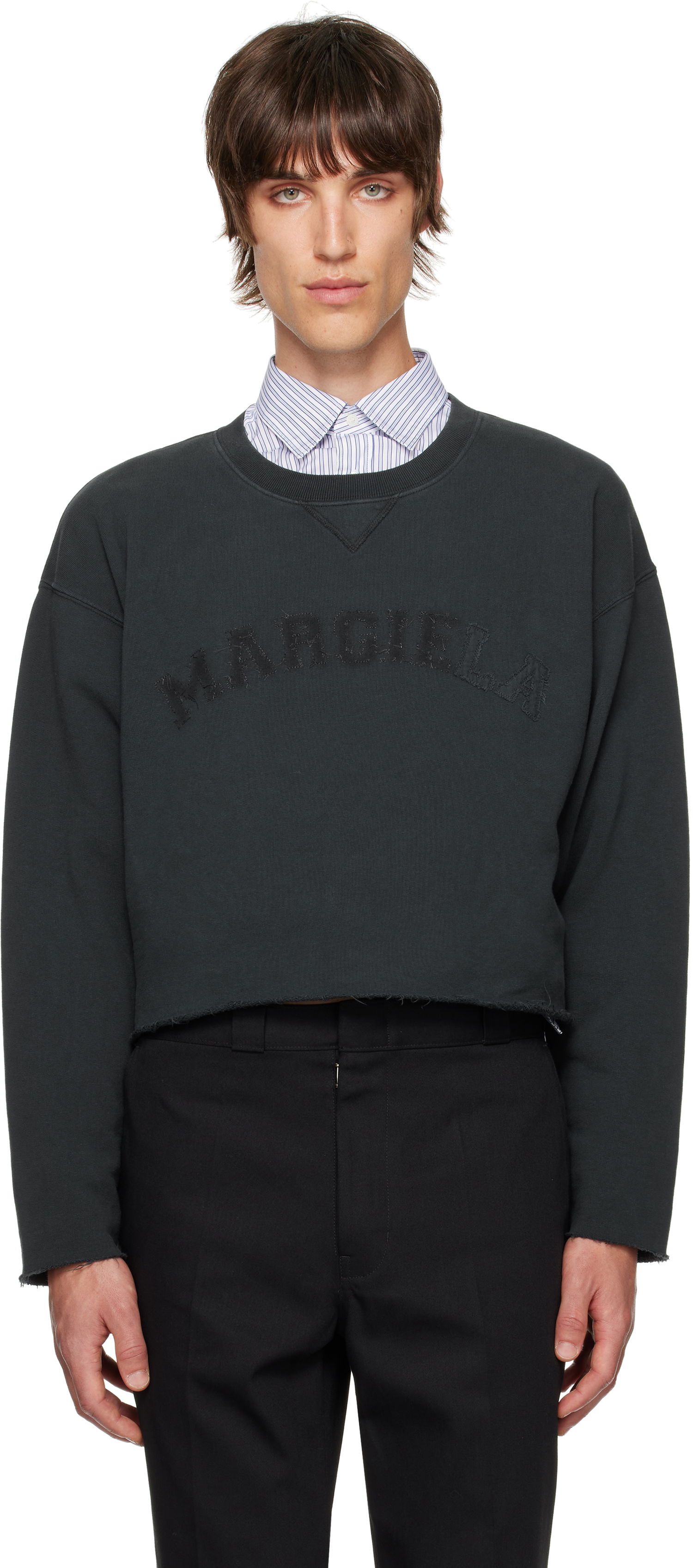 Суитчър Maison Margiela Firm Sweatshirt Черно | S51GU0134 S25570, 0