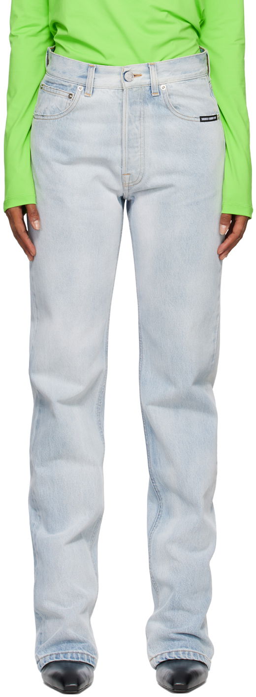 Дънки VETEMENTS VTMNTS Patch Jeans Синьо | VL14PA360N