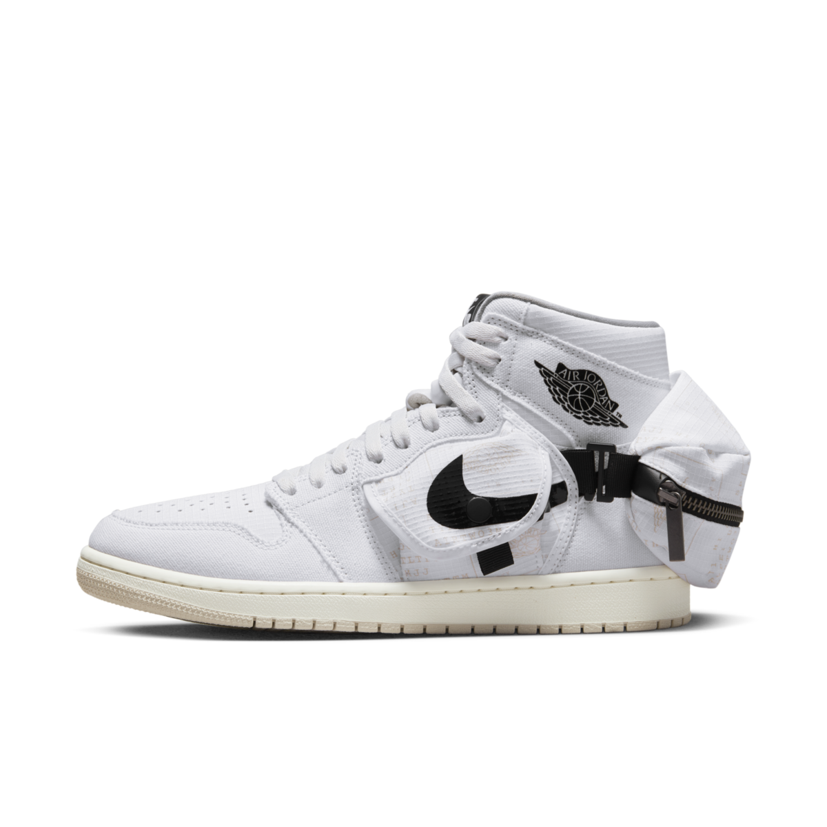 Кецове и обувки Jordan Air Jordan 1 High Stash "White Nylon" Бяло | DO8727-100, 0