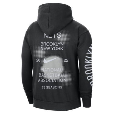 Суитчър Nike Brooklyn Nets Courtside NBA Fleece Pullover Hoodie Черно | DH9443-010, 2