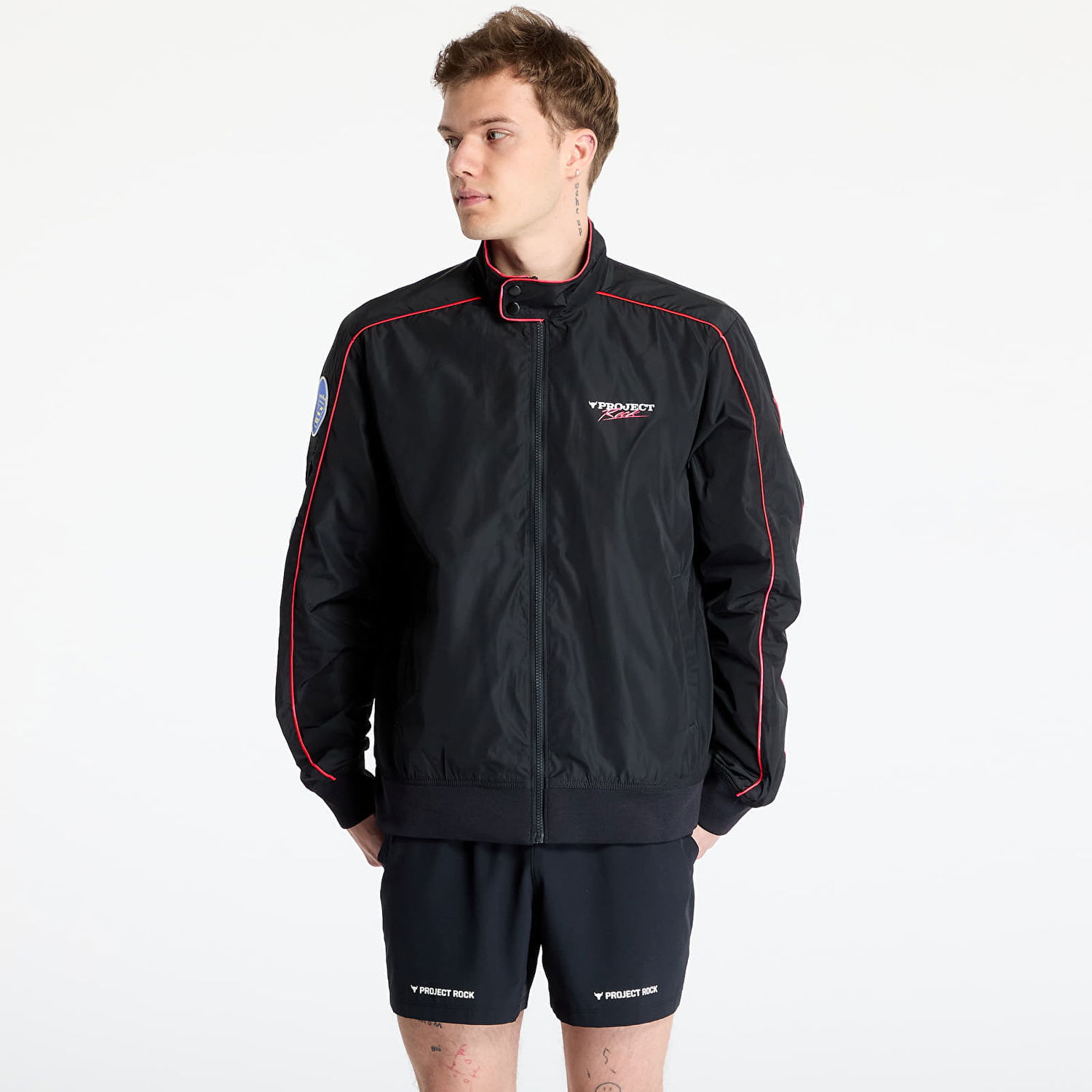 Яке бомбър Under Armour Project Rock Warmup Jacket Черно | 1389931-001, 0