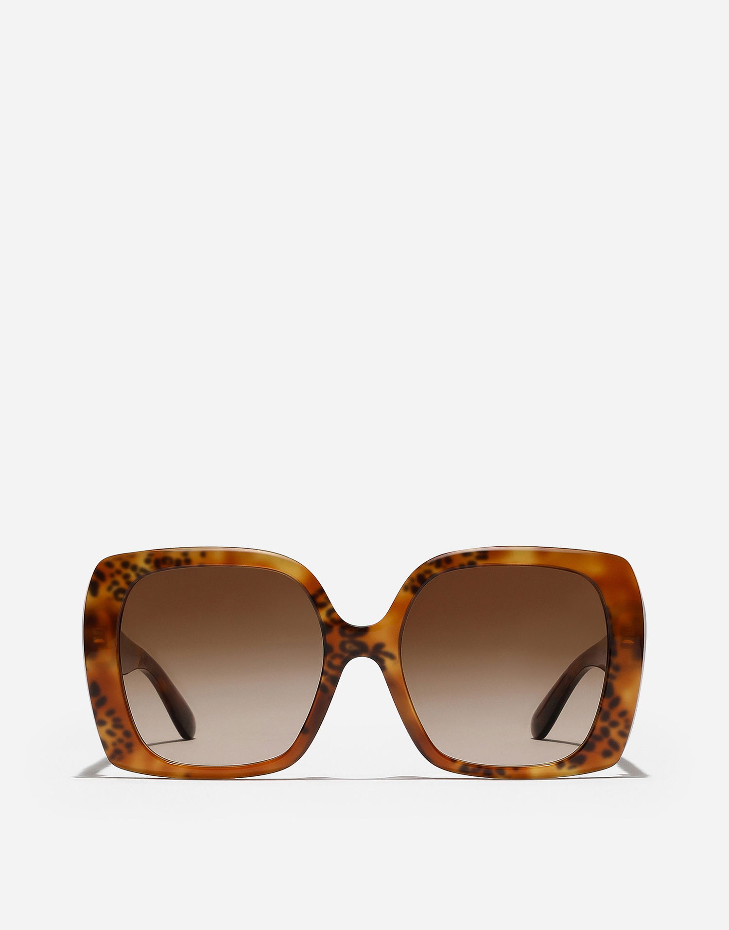 Слънчеви очила Dolce & Gabbana Dg Allure Leopard Print Acetate Square Framed Gradient Lens Sunglasses Кафяво | VG4475VP0139V000, 0