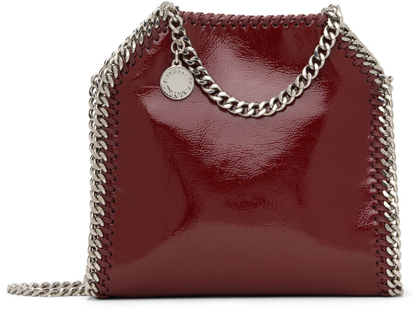 Чанта през рамо Stella McCartney Tiny Falabella Shoulder Bag Бургунди | 391698WP0495