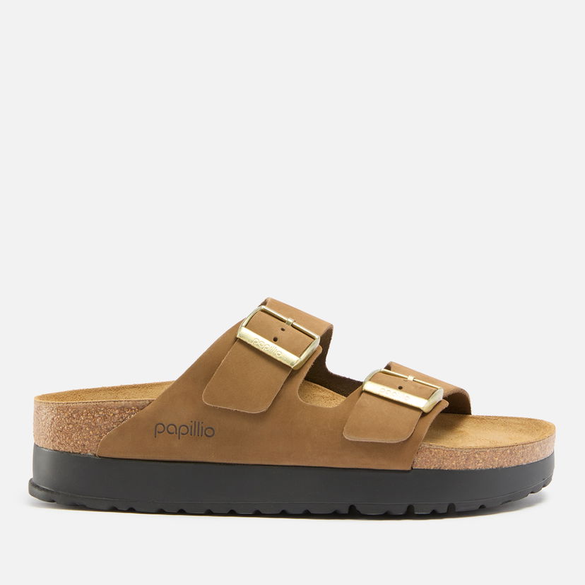 Кецове и обувки Birkenstock Papillio Arizona Nubuck Slim-Fit W Кафяво | 1028366