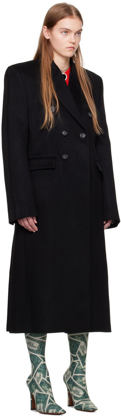 Палта VETEMENTS VTMNTS Tailored Double-Breasted Maxi Coat Черно | VL20CO100B, 1
