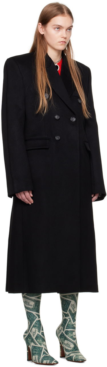 Палта VETEMENTS VTMNTS Tailored Double-Breasted Maxi Coat Черно | VL20CO100B, 1