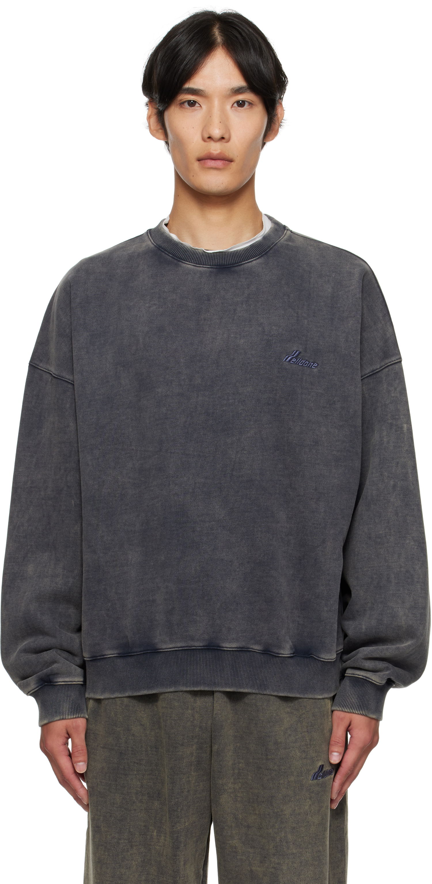 Суитчър We11done We11done Bleached Sweatshirt Сиво | WD-TS2-25-785-U-DN, 0